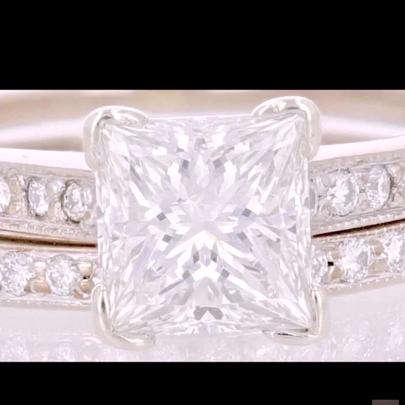 💕Scott Kay 1.05ct Princess Cut w/Band & Appraisal - Picture 5 of 13